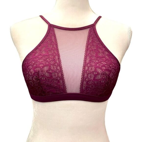 Victoria's Secret Other - Victoria’s Secret Dream Angels Mesh &‎ Lace Purple Bralette - Sz XS